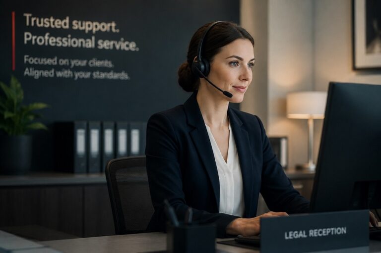 Professional legal call answering and client support